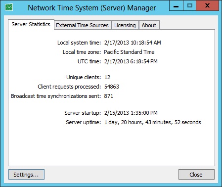 Screenshot for Network Time System 1.8.1